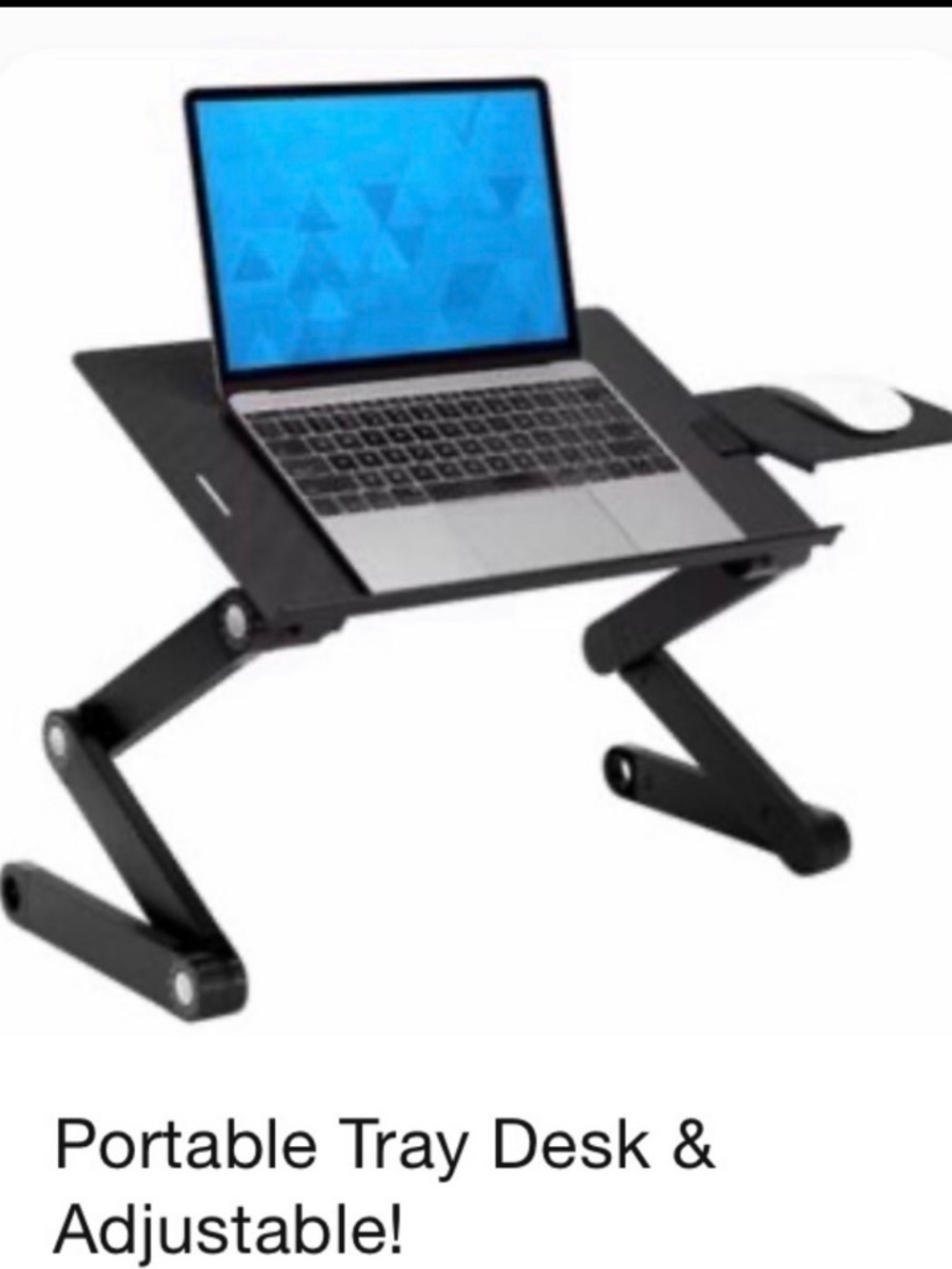 Portable Tray Desk & Adjustable!